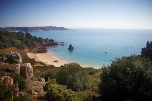 Beauport bay in Jersey