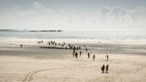 St Ouen's bay in Jersey