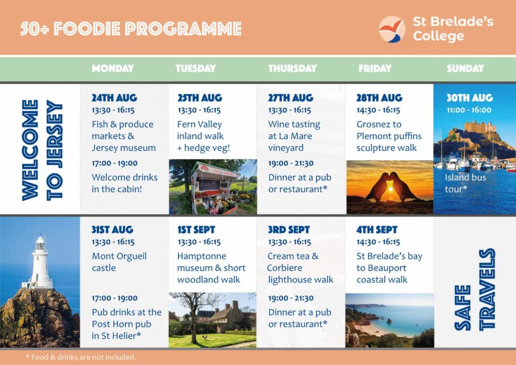50+ course social programme - Foodie