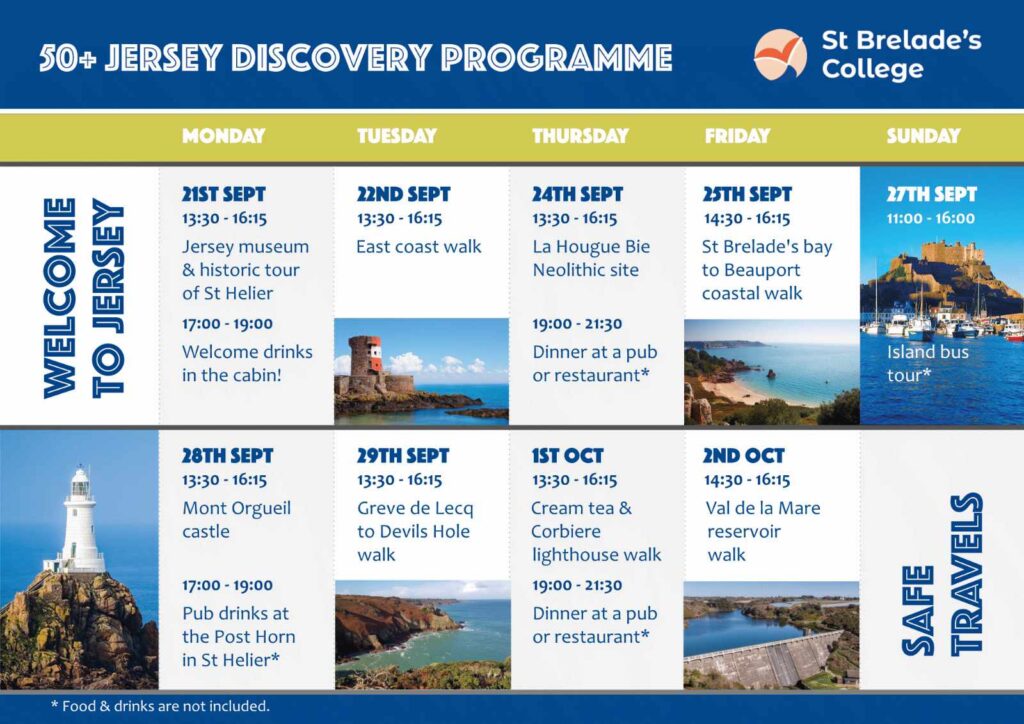 50+ course social programme - Jersey discovery